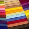Textile swatches arranged for private label apparel design